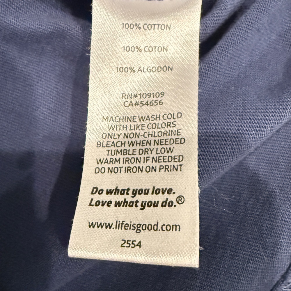 Life Is Good Long Sleeve Graphic Tee | Size M | Sports Theme 365 Shirt - Picture 7 of 8